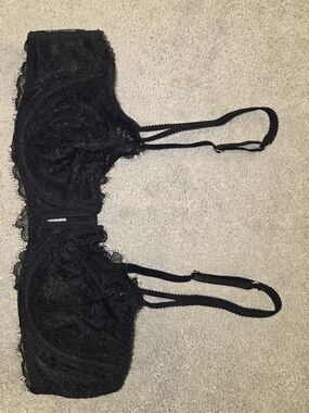 Black Lace Bralette - Delicate Lace Detail
